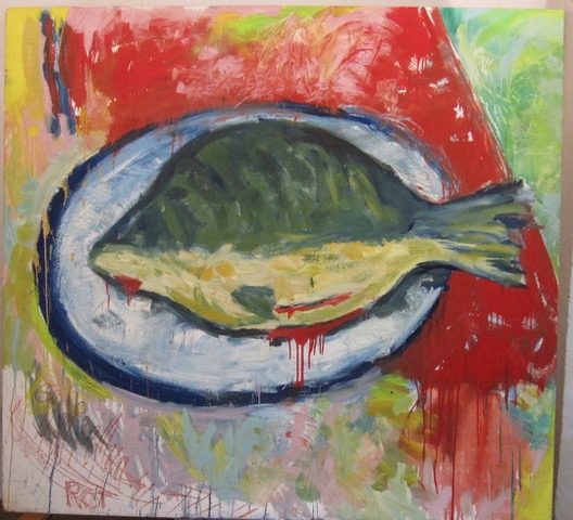 Stillleben mit Fisch